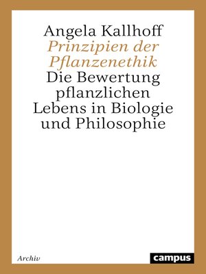 cover image of Prinzipien der Pflanzenethik